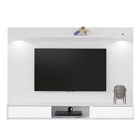 Os racks com painéis deixarão seu ambiente ainda mais charmoso e elegante! Painel Artely Platinum MDP com MDF Branco - Painel Artely ...