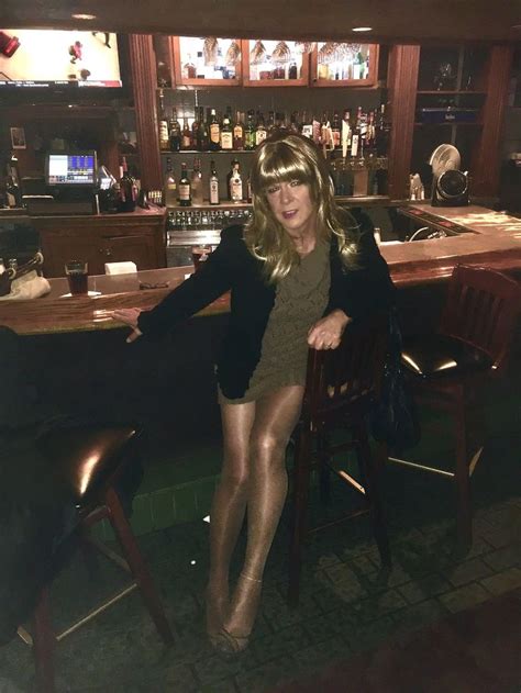 lily at a local neighborhood bar listening a live band oct 26 2018 transvestite going out