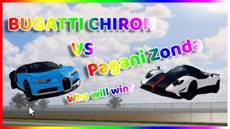 Bugatti Chiron Vs Pagani Zonda Drag Race Pembroke Pines Fl Roblox Youtube