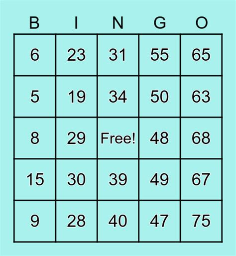 Its Bingo Time Bingo Card