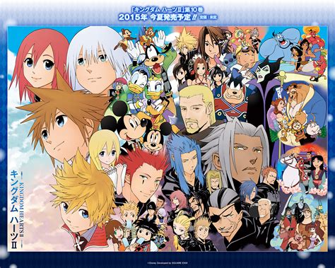 New Kingdom Hearts Ii Manga Wallpaper Commemorating The 10th Volume