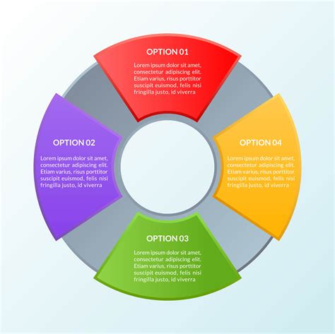 Infographic Template Of Four Options Or Workflow Diagram Download