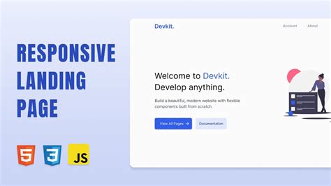 Responsive Landing Page Using Html Css And Js Responsive Landing Page