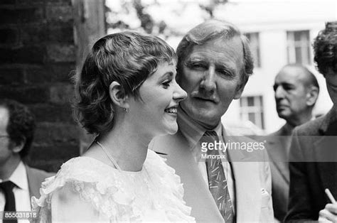 leslie phillips marries angela scoular at the queen s chapel of the news photo getty images