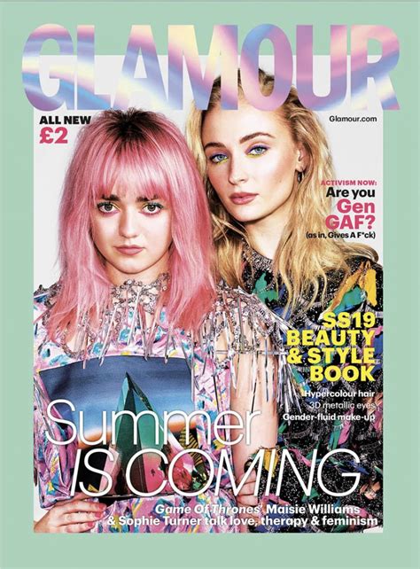 Sophie Turner And Maisie Williams Glamour Uk March 2019 • Celebmafia