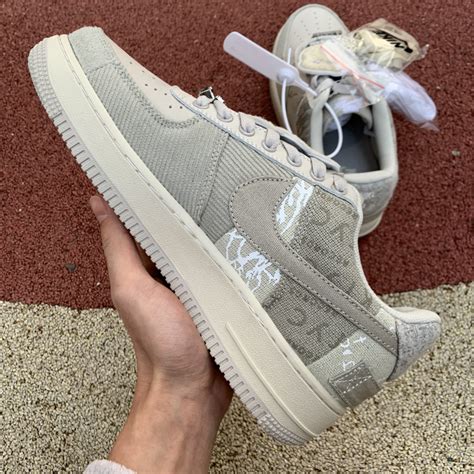 2020 Nike Air Force 1 X Travis Scott Greywhite Cn2405 902 For Wholesale