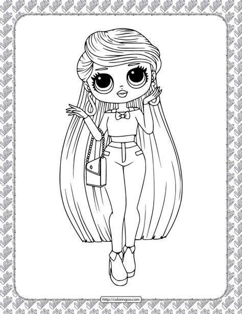 Printable Lol Surprise Lara Br Coloring Page High Quality Free