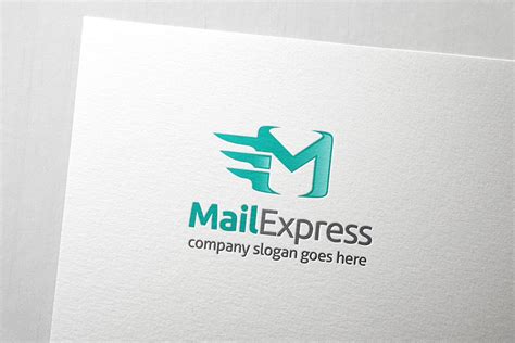 Mail Express Letter M Logo Creative Logo Templates ~ Creative Market