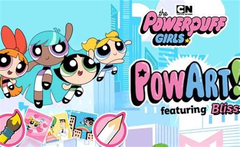 The Powerpuff Girls Pow Art Featuring Bliss Cartoon Network Games