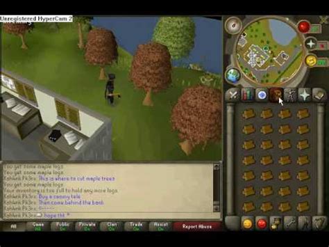 Free players could only obtain maple logs by buying them from members. how to find maple tree's on runescape - YouTube