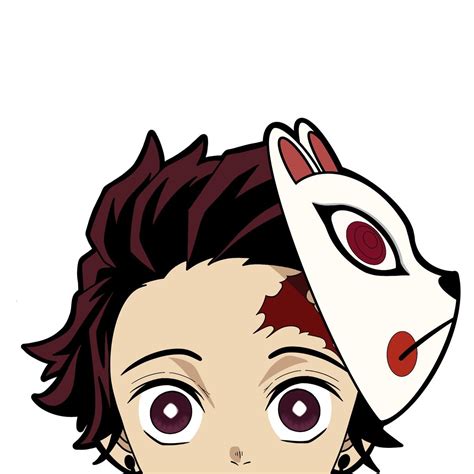 Tanjiro Decal Sticker Demon Slayer Anime Character Katsuki Bakugou