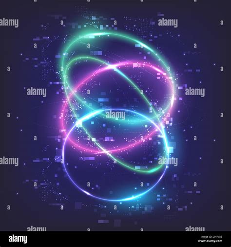 Glowing Swirl Light Effect Magic Abstract Frame Power Energy Of