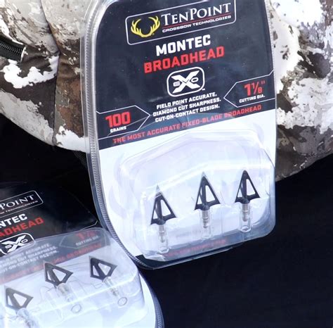 Tenpoint Evo X Montec Fixed Blade Broadhead 3 Pack