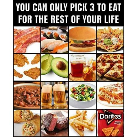 top 3 must have foods for a lifetime