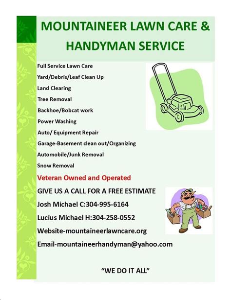 Lawn Care Flyer Templates Free