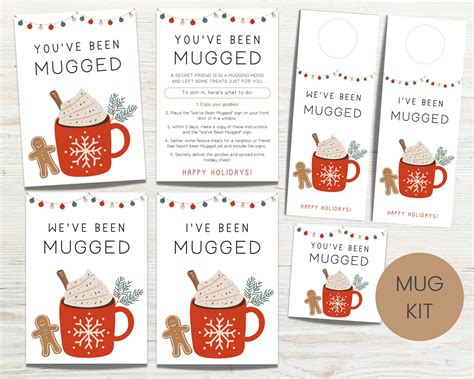 you ve been mugged christmas printable we ve been etsy