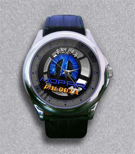 New Mopar Automobiles Logo Leather Wrist Watch Leather Wrist Watch