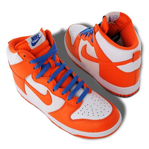 Nike Dunk Retro Hitop Trainers In Orange For Men Lyst