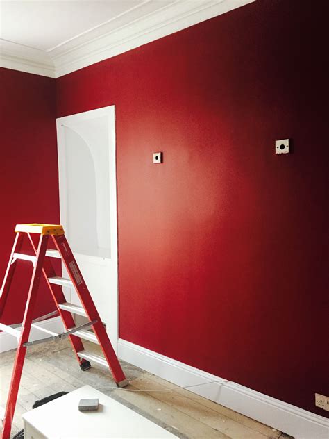 Painting Maroon Wall Design Alice Living