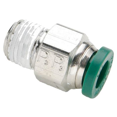 W68plp 6 6 Male Connector Push To Connect Fittings With Thread