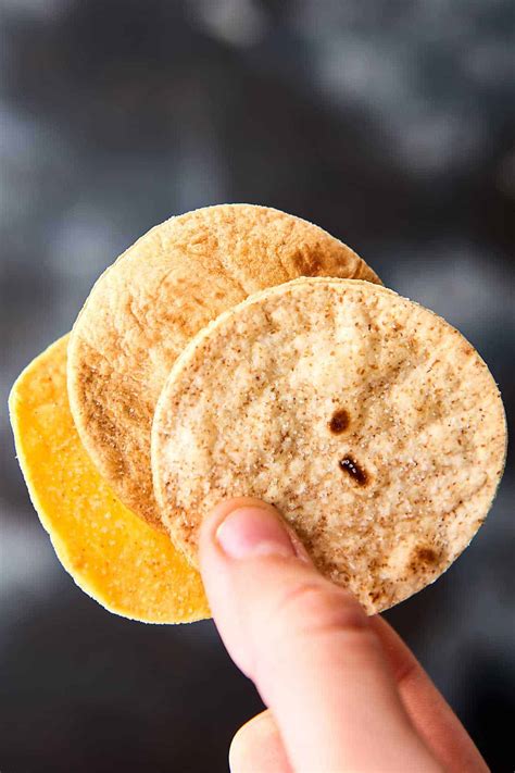 Air Fryer Tortilla Chips Recipe W Flour Corn And Low Carb Tortillas