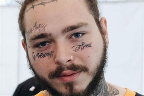 Qu Dicen Los Tatuajes Faciales De Post Malone Celebrity Fm