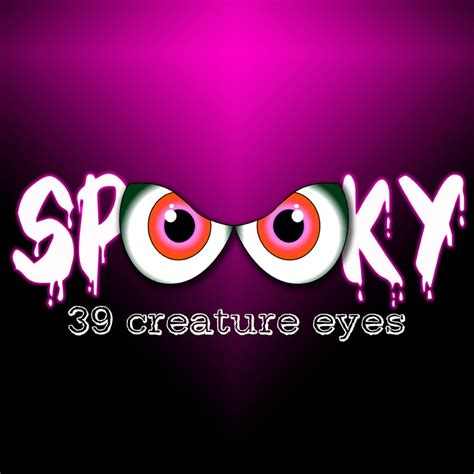 Spooky Eyes Clipart Creature Eyes Clipart Monster Eyes Cat Etsy