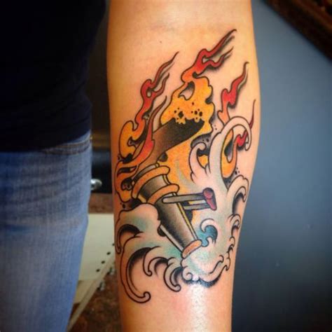 Firefighter tattoo images & designs. 15 awesome firefighter tattoos | Tattoos, Fire tattoo ...