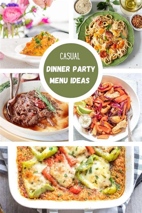 Easy Casual Dinner Party Menu Ideas Easy Dinner Party Menu Dinner