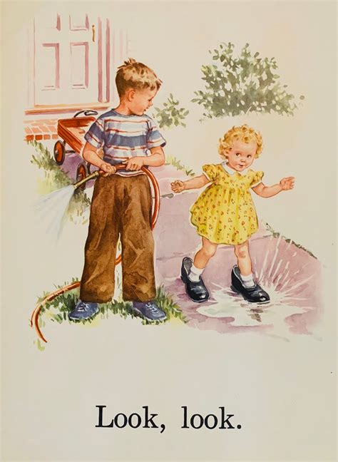 Dick And Sally From Dick And Jane Books Poster Etsy