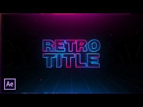 After effects glitch logo reveal intro template #35 free download. (698) After Effects Tutorial - Retro Style Title Intro in ...