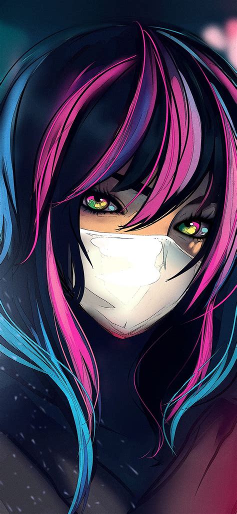 Lecken In Der Mitte Von Nirgendwo Habe Gedacht Anime Girl With Mask