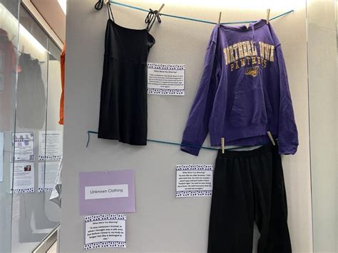 “what were you wearing” exhibit aims to spread sexual assault awareness northern iowan