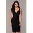 Simply Short Cut Out Little Black Dress  PromGirl