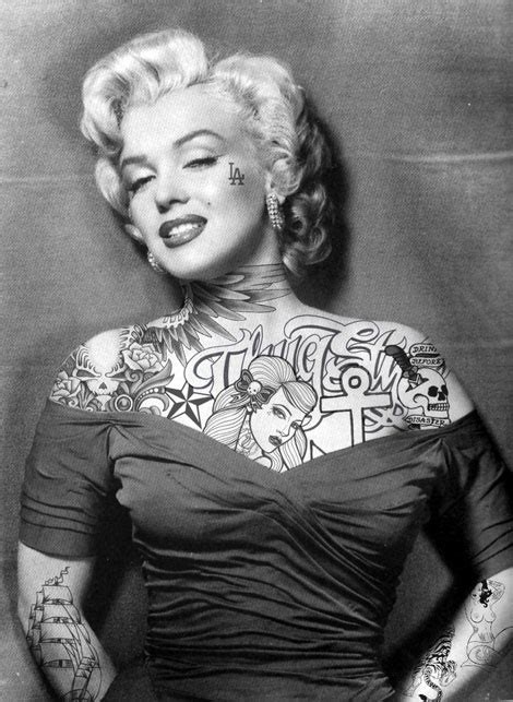 Get Some Diva Tattoos Marilyn Monroe S Tattoos Liz Taylor S Tattoos Stylefrizz