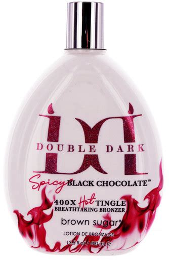 Double Dark Spicy Black Chocolate Tanning Lotion With Bronzer By Brown