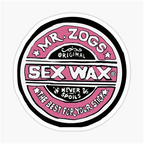 sex wax stickers redbubble