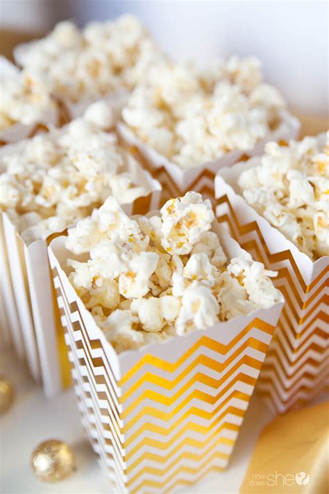 Delicious Cheesy Glam Popcorn Perfect For Oscar Night
