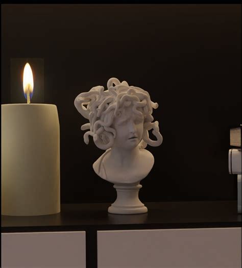 Bust Of Medusa At The Musei Capitolini Rome Digital 3d Model Of Medusa Bust Statue In Stl