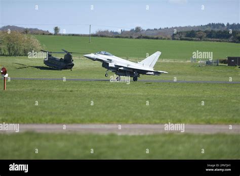 Eurofighter Landing At Raf Benson Hi Res Stock Photography And Images