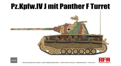 1 35 Pz Kpfw IV J mit Panther F Turret RFM Vše pro modeláře Art Scale