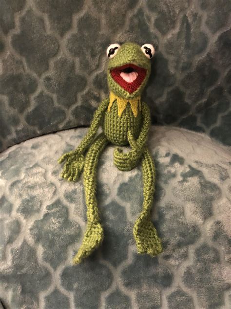 I Made A New Best Friend Literally Crochet Kermit Theeee Frog Here