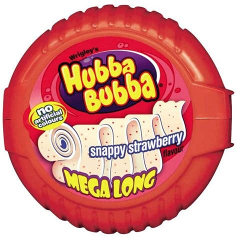 Wrigleys Hubba Bubba Strawberry Bubble Gum Tape 56g Sweets From Heaven