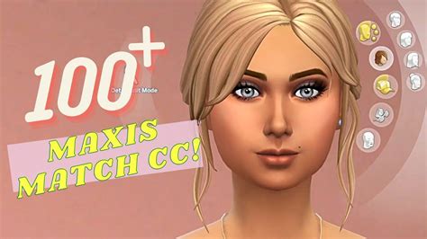 Cc Showcase 1 The Sims 4 100 Maxis Match Cc Hair Links Youtube
