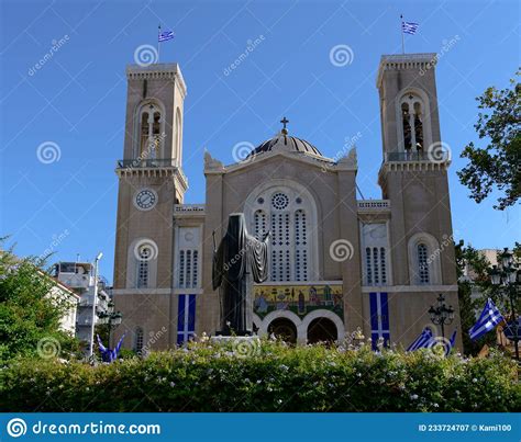 Famous Metropolitan Church In Athens Editorial Photography Image Of