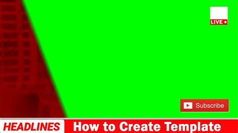 How To Create Green Screen Video Templates 🔥🔥🔥 Youtube