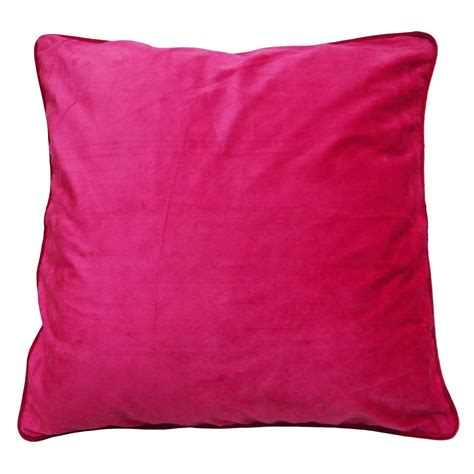 Plain Pink Color Velvet Cushion Cover This Is Img Pink Cushion