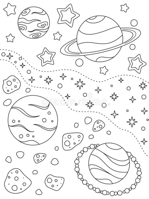 Get hold of these coloring sheets that are full of pictures and involve your kid in painting them. Far Deep Space Fantasy Nebula With Planets Stock ...