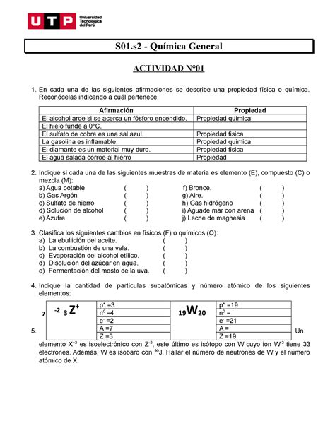 I02n Ejercicios S01 Ojala Te Sirva Loco S01 Química General