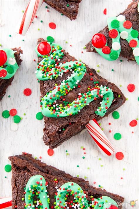 This one is fast, cheap and stinkin' cute. Easy Brownie Christmas Trees - Lil' Luna